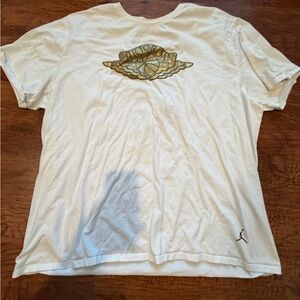 Nike Air Jordan Pinnacle 1985 white/gold shirt 3XL